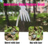 Stainless Steel Hand Weed Puller Dual-Action 4-Claw Weeder with Ergonomic Grip Garden Tool for Efficient Root Removal Precision Weed Extraction Id...