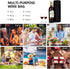 Aosbos Insulated Wine Bag Water Bottle Carrier Portable Wine Cooler Bag Padded Protection Tote Bag with Shoulder Strap for Travel Picnic Purse...