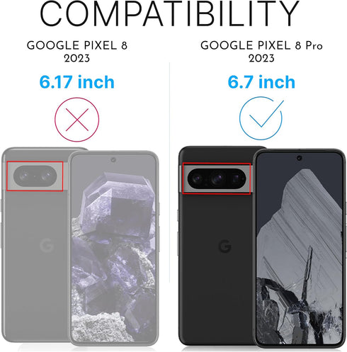 Inskin Tempered Glass Screen Protector for Google Pixel 8 Pro (6.7 inch, 2023) - Ultimate 2+2 Pack with Camera Lens Guard and Easy-Install Tray - ...