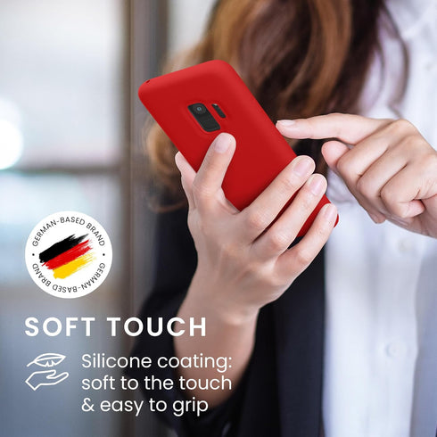 kwmobile Case Compatible with Samsung Galaxy S9 Case - TPU Silicone Phone Cover with Soft Finish - Classic Red...
