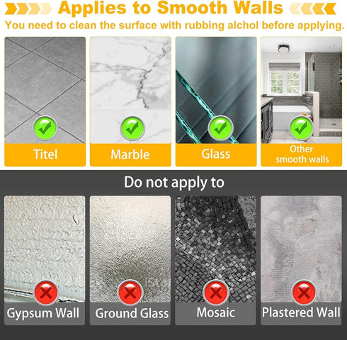 Bathroom Shower Caddy Connector Sucker with 4pcs Professional Strength Large Suction Cups, Easy to Attach, Replacement Suction Cups Compatible wit...