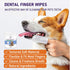 HavenJanny 50pcs Pet Teeth Cleaning Wipes for Dogs and Cats, Dog Dental Wipes for Reducing Plaque and Freshening Breath, Disposable Gentle Cleanin...