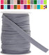 Mandala Crafts Gray Maxi Piping Bias Tape with Welting Cord - 1/2 Inch Upholstery Piping Trim for Sewing, Cushions, Slipcovers, and DIY Decor - 55...