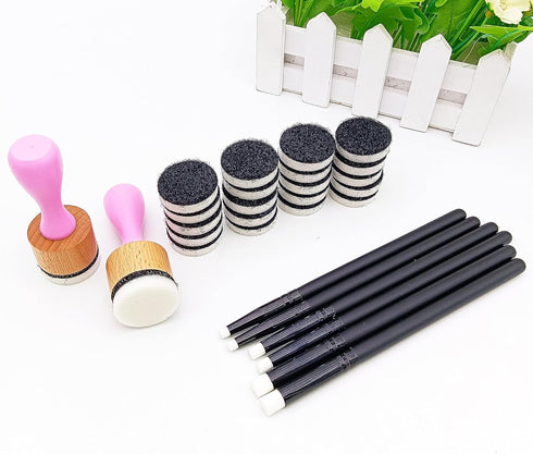 Alinacutle 22PC Ink Blend Foam Tool Paper Crafting Blending Brush for Card Making Art Blending Tool for Crafts Drawing Blending Tools+6 Mini Brush...