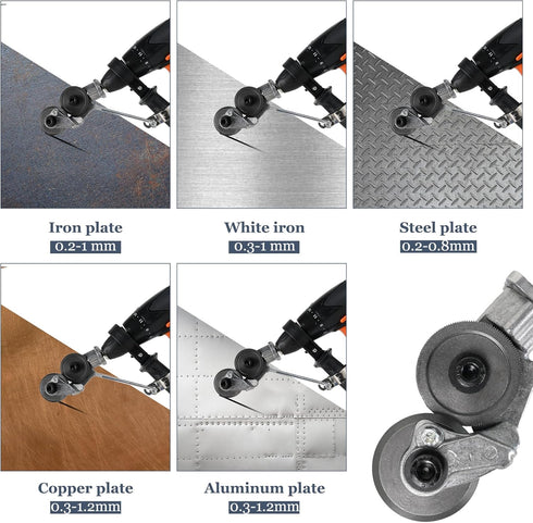 Electric Nibbler Metal Cutter Electric Drill Plate Cutter Attachment Sheet Metal Cutter Tool Electric Nibbler Metal Cutter (Universal)...