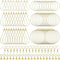 YaeYur 360pcs Beading Earring Supplies 60pcs Teardrop Round Beading Hoop Earrings 100pcs Beading Earring Hooks 100pcs Open Jump Rings 100pcs Butte...