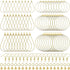 YaeYur 360pcs Beading Earring Supplies 60pcs Teardrop Round Beading Hoop Earrings 100pcs Beading Earring Hooks 100pcs Open Jump Rings 100pcs Butte...