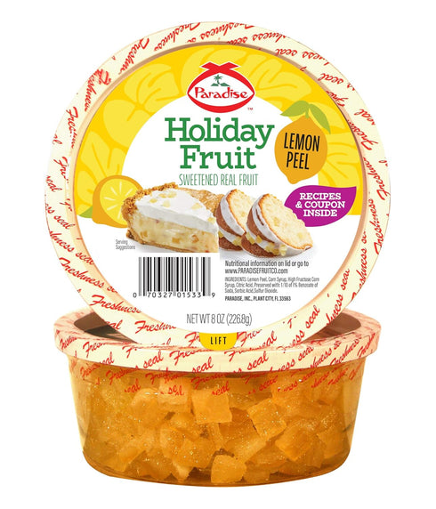 Paradise Diced Lemon Peel, 8 Ounce (Pack of 1)...
