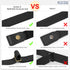 WERFORU 4 Pack No Buckle Invisible Stretch Belt Buckle-Free Elastic Belt for Women and Men...