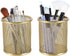 PAG Pencil Holder for Desk, 2 Pack Desktop Pen Cup, Office Supplies Desk Organizers and Accessories Organization, Makeup Brush Holder, Gold...