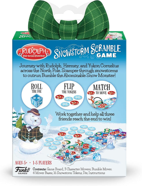 Funko Rudolph The Red-Nosed Reindeer Snowstorm Scramble Game for 1-5 Players Ages 5 and Up...