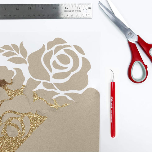 Siser Glitter HTV 11.8"x5ft Roll - Iron on Heat Transfer Vinyl (Old Gold)...
