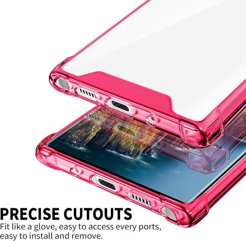SALAWAT Samsung Galaxy Note 10 Case, Clear Galaxy Note 10 Case Cute Gradient Slim Phone Case Cover Reinforced TPU Bumper Shockproof Protective Cas...