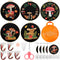 5 Sets Embroidery Kit with Mushroom Pattern and Instruction Halloween Fall Cross Stitching for Beginner Adult Kid DIY Stamped Starter Needlepoint ...