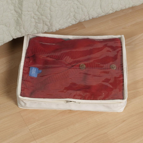 Household Essentials Sweater Storage Bag - Natural Canvas - Set of 2...
