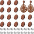 Wood Earring Studs for Jewelry Making,70Pcs Wooden Flat Round Earrings Posts Earring Findings Wood Earring Pin Stud Bulk with Butterfly Earring Ba...
