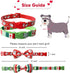 Christmas Dog Collar with Bow Tie, 2 Pack Holiday Santa and Dots Collar for Small Medium Large Dogs Pets Puppies (Large-(16-27") Neck * 1" Wide)...