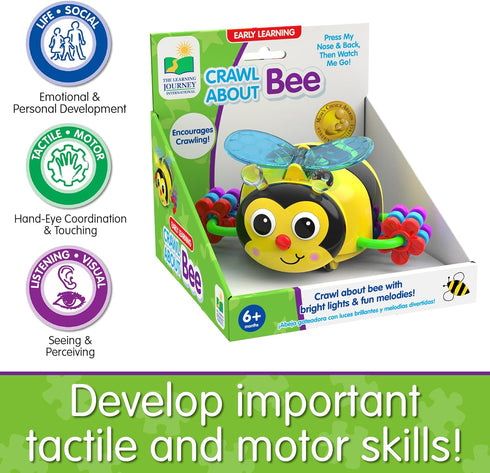 The Learning Journey Early Learning - Crawl About Bee - Crawling Toys for Babies 6-12 Months - Bright Lights and Fun Melodies - Award Winning Toys...