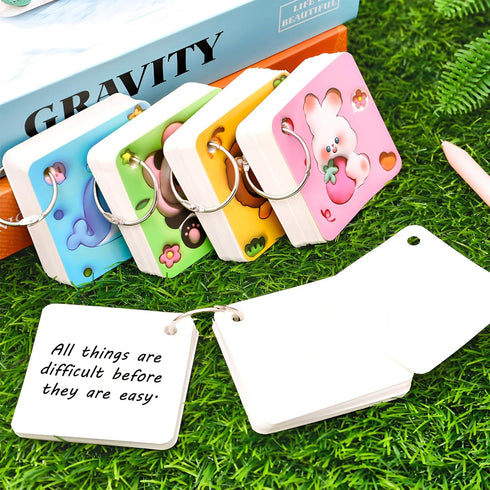 Mini Notebooks, 4 PCS Tiny Cute Animals Pocket Notebooks, Aesthetic Notebook Small Journal Thick Hardcover Blank Pages Memo Notepad for School Sup...
