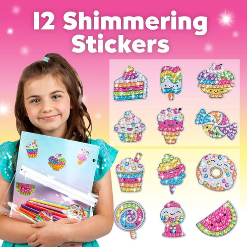 Creativity for Kids Big Gem Diamond Painting Kit: Sweets Stickers and Suncatchers - Diamond Art for Kids, DIY Stickers and Suncatcher Kit for Girl...
