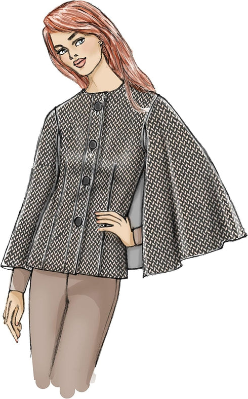 Butterick Patterns Women's Slit Sleeve Coat Sewing Patterns, 14-16-18-20-22...