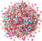 700Pcs Opaque Acrylic Bead Heart Letter Flat Round Bracelet Spacer Beads Colorful Pony Beads 6.5-7mm for DIY Necklace Keychain Jewelry Making Supp...