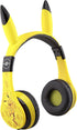 eKids Pokemon Kids Bluetooth Headphones, Wireless Headphones with Microphone Includes Aux Cord, Volume Reduced Kids Foldable Headphones for School...