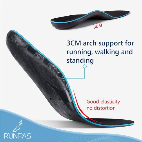 Plantar Fasciitis Relief Insoles, Orthotic Inserts for Flat Feet, Heel Pain, Foot Pain Relief Insoles, Arch Support Insoles for Men Women Standing...