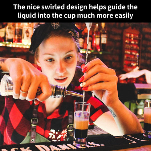 Bar Spoon Cocktail Mixing Spoon - Cuttte 2pcs Cocktail Spoon Long Handle 12.7 Inches, Stainless Steel Drink Stirrers Cocktail Stirrer with Trident...