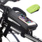 Bike Bag for Front Frame Bicycle Bag Waterproof Bike Phone Mount Top Tube Bag Bike Phone Case Holder Accessories Cycling Pouch Handlebar Bag with ...