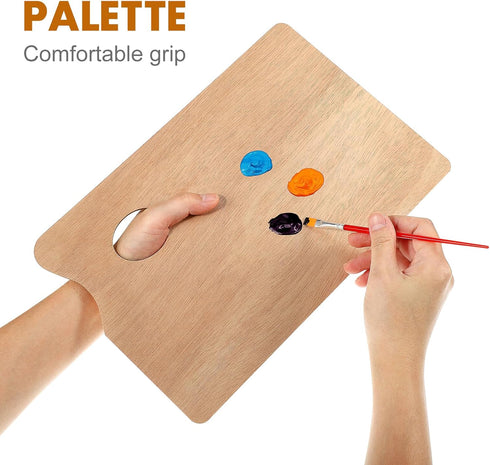 STOBOK Rectangular Drawing Board Painting Supplies Art Oil Painting Board Watercolor Paint Wood Painting Acrylic Paint Wood Serving Tray Wooden Pa...