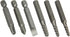 Powerbuilt - 7 Pc. Mini Impact Driver & Extractor Set, Hand Tools, Bit Drivers & Bits, Bit Drivers - Multi-In-One (647767), Silver...
