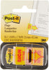 Post-it Printed Message Flags, "Sign Here", 1 Inch Yellow, One Dispenser of 50 Flags...