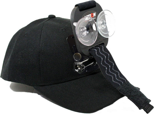 Baseball Hat Compatible with Smartphone or GoPro Camera Head Mount. Compatible with Any Cell Phone or Action Camera. iPhone, Samsung, Nokia, Googl...