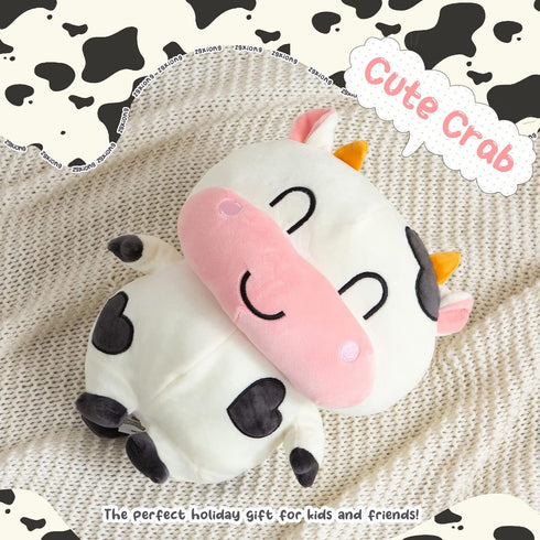 Cow Stuffed Animal Plush Toy Stuffed Cow Plush Pillow Love Cow Valentines Stuffed Animal Plush Cow Toys Cow Plushies 12 Inch Black and White Cows ...