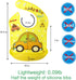 Amplim Baby Feeding Bib (3-Pack) Toddler/Baby Bibs for Eating. Waterproof, Adjustable, Lightweight. Eco-friendly PEVA material. BPA, Lead, Phthala...