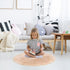 uxcell Faux Fur Round Rug,Fluffy Area Mat,Fluff Rugs for Bedroom Floor Sofa Living Room 3 x 3 Feet Khaki...