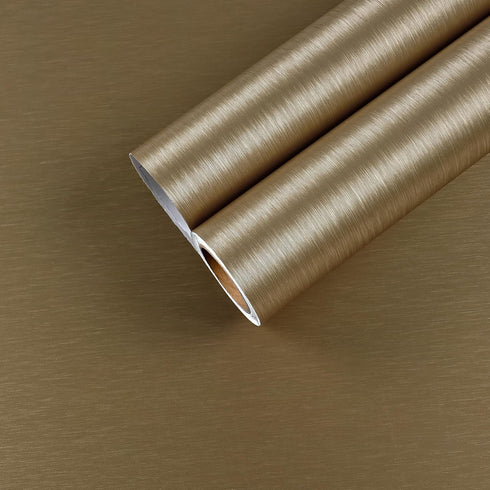 Stainless Steel Contact Paper for Countertop Waterproof Heat Resistant Brushed Metallic Peel and Stick Wallpaper Self Adhesive Wallpaper for Appli...