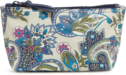 Vera Bradley Every Day Small Pouch Makeup Organizer Bag, Provence Paisley Berry Blue...