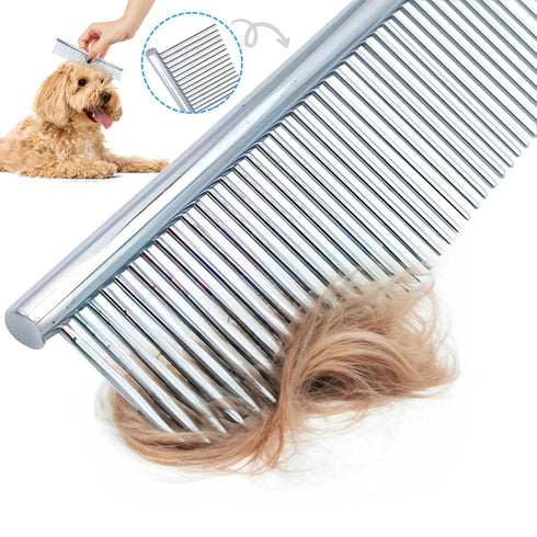 Doodle Comb For Grooming, Metal Dog Comb for Goldendoodle - Metal Comb For Dogs Doodles - Dog Comb for Goldendoodles, Poodle Comb, Finishing Comb ...