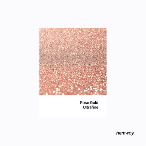 Hemway Craft Glitter - Rose Gold | 100g Ultrafine Metallic Sequin Flakes for Resin & Epoxy Crafts | Supplies for Tumblers, Cards, Jewellery, Candl...