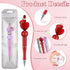 Crtiin 15 Pcs Beadable Pens Assorted Bead Pens DIY Ballpoint Beaded Pens with 60 Charm Beads Pendants Beads Spacer Bead 15 Pen Packaging Bags for ...