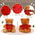 Bear Plush Stuffed Animal Sympathy Gift with a Bear Hug Sign Clothing Hug Bear Gift for Kids Condolences Memorial Comfort Loss of Loved One(Brown,...