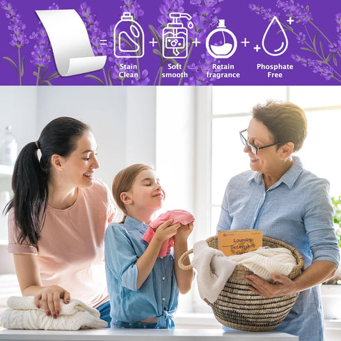Laundry Detergent Sheets, 200 Loads Eco-Friendly Laundry Soap Strips - No Plastic Jug Hypoallergenic Liquid Less Dissolvable Space Saving Sheets f...