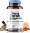Happy Brain Mushroom Complex Nootropics Brain Support Supplement | 10 Mushroom Supplement: Lions Mane, Turkey Tail, Red Reishi, Shiitake Mushrooms...