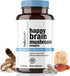 Happy Brain Mushroom Complex Nootropics Brain Support Supplement | 10 Mushroom Supplement: Lions Mane, Turkey Tail, Red Reishi, Shiitake Mushrooms...