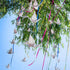 WANDIC 100 Pcs Origami Paper Cranes, Handmade Folded Origami Paper Crane String Garland for Wedding Party Backdrop Home Decoration, White...