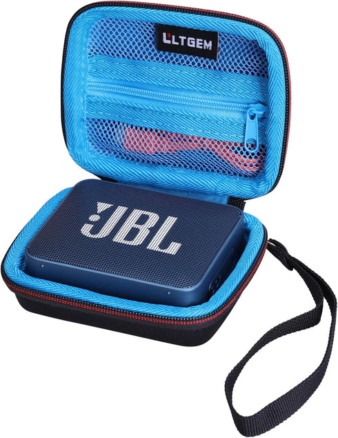 LTGEM Hard Travel Carrying Case for JBL GO2 / GO Waterproof Ultra-Portable Bluetooth Speaker, Black+Blue...