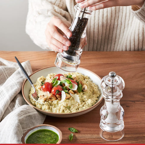 Peugeot - Nancy Manual Pepper Mill - Transparent Adjustable Grinder - Acrylic, Clear, 3.5 inches...