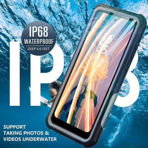 GOLDJU for Motorola Moto G Power 2022 Case Waterproof, 360° Full Body Protection Built-in Screen Protector Heavy Duty Cover IP68 Underwater Shockp...